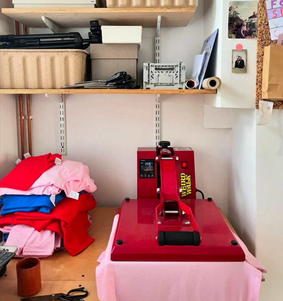 Young Double のスクリーンプリント工程